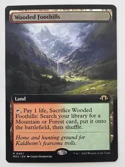 Wooded Foothills (Extended Art) - Modern Horizons 3 (MH3) Regular - Image 1