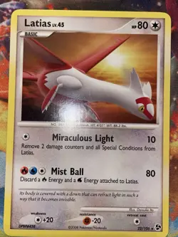 Latias 22/106 Great Encounters 2008 Pokemon TCG Card NM - Image 2
