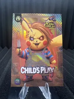 Child's Play (Pikachu) #E5 - Gold Holo Box Hit Electric Pikachu Cosplay Pokemon - Image 1