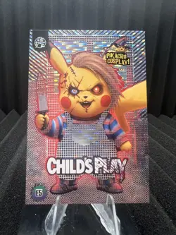 Child's Play (Pikachu) #E5 -Silver Holo Box Hit Electric Pikachu Cosplay Pokemon - Image 1