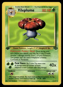 Vileplume 31/64 1st Edition Jungle Pokemon - Image 1