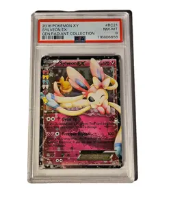Pokemon 2016 XY Generations Radiant Collection Sylveon EX #RC21 PSA 8 - Image 1