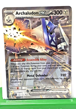 Archaludon ex 130/191 Sv08: Surging Sparks Holo Double Rare Pokemon Near Mint - Image 1