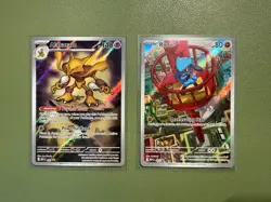 Pokemon Alakazam 009 & Riolu 010 Black Star Promo from Mega Evolution ETB - Image 1