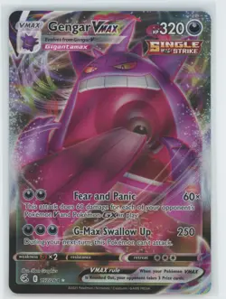2021 Pokemon SWSH Fusion Strike Gengar VMAX #157/264 - Image 1