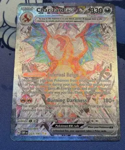 Pokemon TCG - Charizard EX 223/197 - Obsidian Flames - Secret Art Rare - LP/NM/ - Image 2