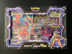 Pokemon TCG Deoxys Vmax & Vstar Collection Factory Sealed Battle Box is damaged - Image 1