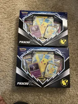 ⚡ Pokemon TCG Pikachu V Box (2-Pack Lot) - Sword & Shield Promo Collection Seale - Image 1