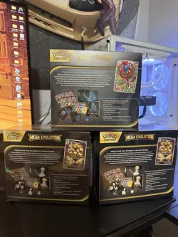 Pokemon TCG Mega Evolution ETB Lot of 3 Brand New Factory Sealed Boxes Free Ship - Image 2