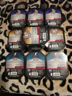 Pokemon TCG Triple Whammy Tin Darkrai Tyranitar Slaking (Sealed) Lot Of 10 - Image 2