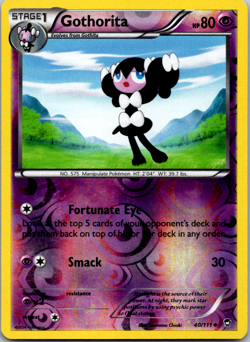 Pokemon GOTHORITA 40/111 Reverse Holo XY Furious Fists Near Mint NM TCG - Image 1