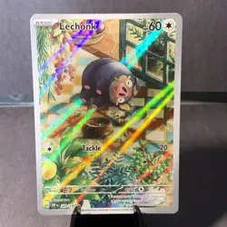 Pokemon TCG Obsidian Flames Lechonk 209/197 Illustration Rare Full Art NM - Image 1