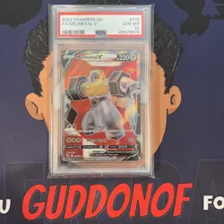 💎PSA 10 GEM 2022 Pokemon Go MELMETAL V #075 Full Art Ultra Rare - Image 1