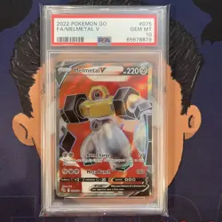 💎PSA 10 GEM 2022 Pokemon Go MELMETAL V #075 Full Art Ultra Rare - Image 2