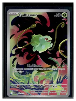 Bulbasaur 133/132 Illustration Rare Pokemon Mega Evolution NM NOT STAMPED - Image 3
