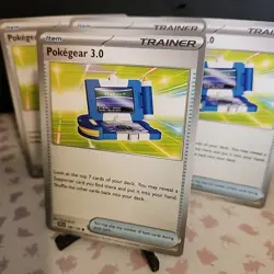 4xPokegear 3.0 Base Set Scarlet & Violet Regular Card 186/198 X4 Playset NM - Image 3