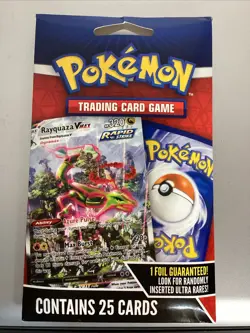 POKEMON TRADING CARD GAME 1 PACK 25 CARDS ONE FOIL GUARANTEE RANDOM INSERTS .🔥 - Image 1