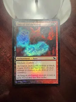 Fists of the Demigod Shadowmoor Foil MTG MP Magic Card - Image 1