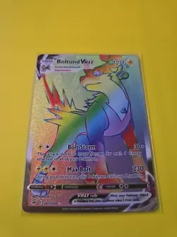Pokemon Card Boltund VMAX 267/264 Secret Rainbow Rare Fusion Strike Near Mint - Image 2