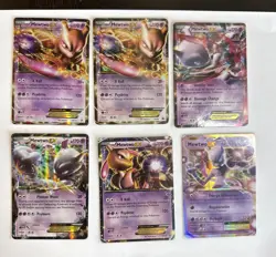 Pokemon Mewtwo-EX (6 CARDS) BW45-61/162-62/162-52/108-54/99-54/113 LP - Image 1