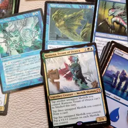 Mythic Rare MERFOLK Kumena Tyrant of Orazca COMMANDER Magic Deck. ALL 100 Cards - Image 1