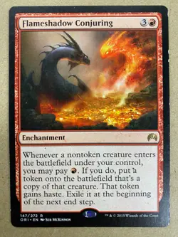 MTG 1x Flameshadow Conjuring # 147 Origins Magic the Gathering Card x1 LP - Image 1