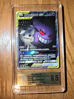 PCG 9.5 Pokemon S-Chinese Card Sun&Moon CSM2bC-163/150 SR Gengar & Mimikyu GX - Image 1