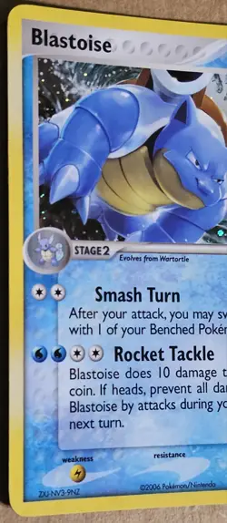 Blastoise POP Series 3 HOLO Pokemon Card 2006 Rare 1/17 - Image 3