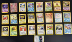 Pokemon Card Collection, 25 Cards, Dark Gengar, Light Dragonite, and other rare. - Image 2