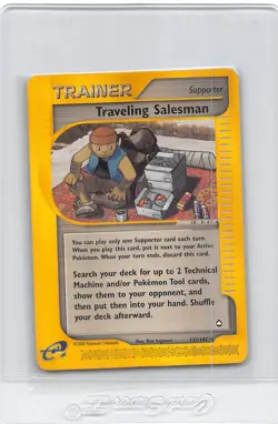 TRAVELING SALESMAN 137/147 - NON-HOLO - Aquapolis - eREADER - Pokemon Card - LP - Image 1