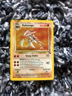 Kabutops 9/62 HOLO RARE POKEMON CARD FOSSIL SET WOTC 1999 - Image 1