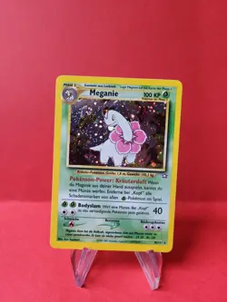 Pokemon Karte/card - Meganie Meganium 10/111 - Holo Neo GENESIS Swirl Near Mint+ - Image 1