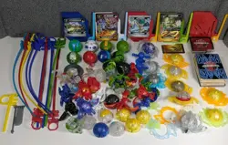 Huge Lot Bakugan Parts Pieces Brawlers Street Brawl W/ Cards - Image 1