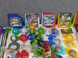 Huge Lot Bakugan Parts Pieces Brawlers Street Brawl W/ Cards - Image 3
