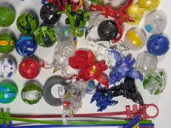 Huge Lot Bakugan Parts Pieces Brawlers Street Brawl W/ Cards - Image 4