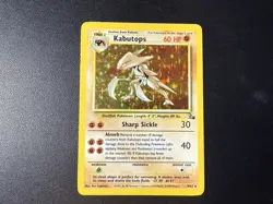 Pokemon TCG Kabutops Holo Rare Unlimited Card 9/62 Fossil LP- - Image 1