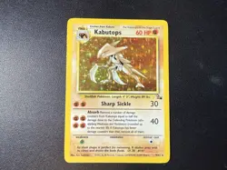 Pokemon TCG Kabutops Holo Rare Unlimited Card 9/62 Fossil LP- - Image 3