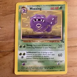Pokemon Card TCG Weezing 1st Edition Fossil Uncommon - Image 3