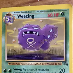 Pokemon Card TCG Weezing 1st Edition Fossil Uncommon - Image 5