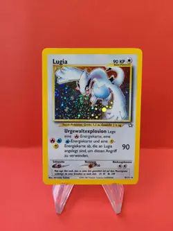 Pokemon Karte/card - Lugia 9/111 Neo Genesis Holo SWIRL - Exc-Near Mint - Image 1