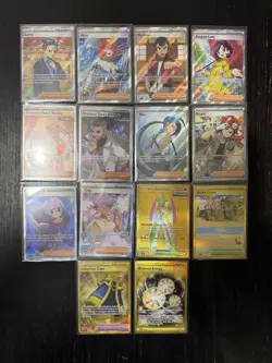 Pokemon TCG Paradox Rift Trainer Full Art, Hyper Rare | 14 Card Lot NM | Lot #9 - Image 1