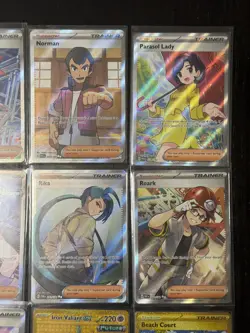 Pokemon TCG Paradox Rift Trainer Full Art, Hyper Rare | 14 Card Lot NM | Lot #9 - Image 3