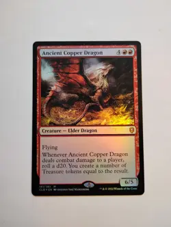 Ancient Copper Dragon Commander Legends: Battle for Baldur's Gate Foil - Image 1