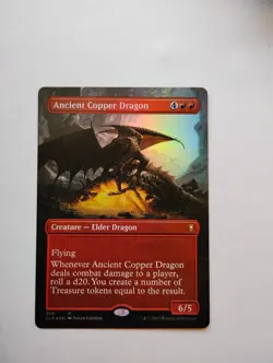 Ancient Copper Dragon (Borderless) Commander Legends Foil - Image 1
