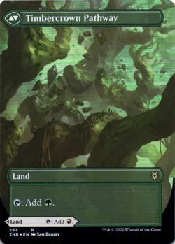 MTG Cragcrown Pathway (Borderless) (287) | NM Foil | Zendikar Rising {ZNR} - Image 3