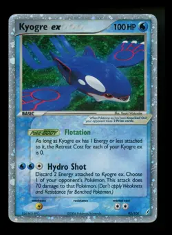 Kyogre ex 95/100 EX Crystal Guardians 2006 Holo Rare Pokemon Card TCG - Image 1