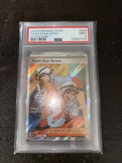2023 Pokemon SV Team Star Grunt #242/198 PSA 9 - Image 1