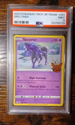 2023 Pokemon Trick Or Trade Spectrier #081 PSA 9 MINT HALLOWEEN - Image 1