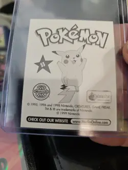 1999 #S5 Beedrill Glitter Holo Pokemon Series 1 Sticker Topps Merlin Nintendo - Image 3