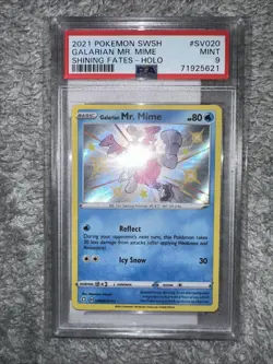 PSA 9 2021 POKEMON SWSH GALARIAN MR. MIME SHINING FATES- HOLO#SV020MINT971925621 - Image 5